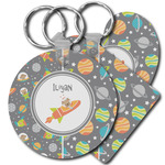 Space Explorer Plastic Keychain (Personalized)