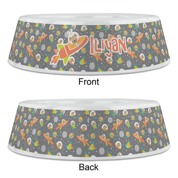 Space Explorer Plastic Pet Bowls - Large - APPROVAL