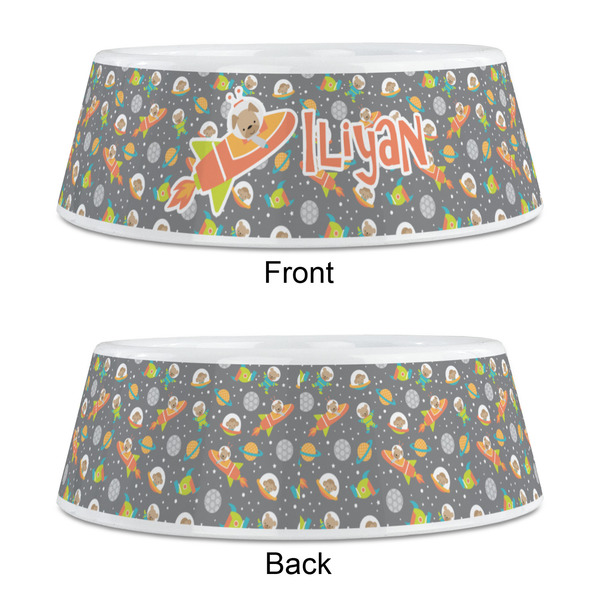 Space Explorer Plastic Pet Bowls - Medium - APPROVAL
