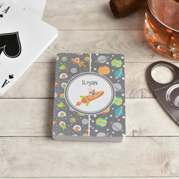 Space Explorer Playing Cards - In Context