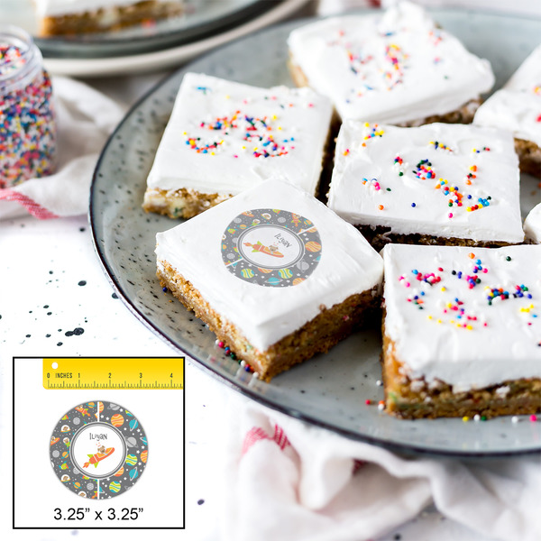 Space Explorer Printed Icing Circle - Large - In Context