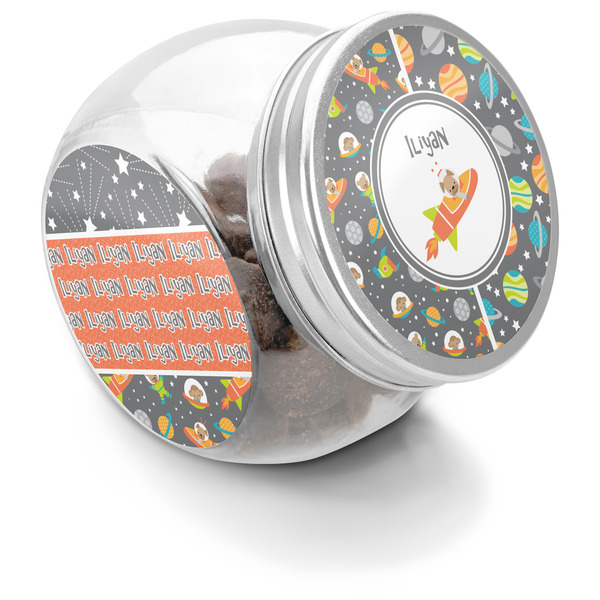 Custom Space Explorer Puppy Treat Jar (Personalized)