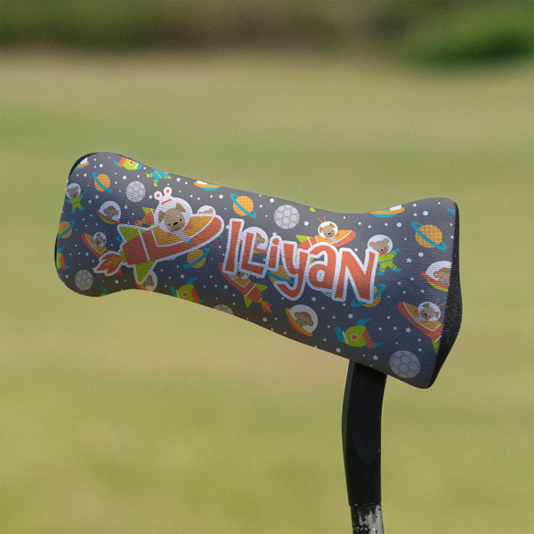 Space Explorer Putter Cover - On Putter