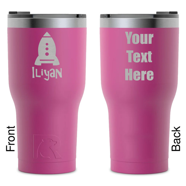 Custom Space Explorer RTIC Tumbler - Magenta - Laser Engraved - Double-Sided (Personalized)