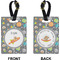 Space Explorer Rectangle Luggage Tag (Front + Back)