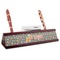 Space Explorer Red Mahogany Nameplates with Business Card Holder - Angle