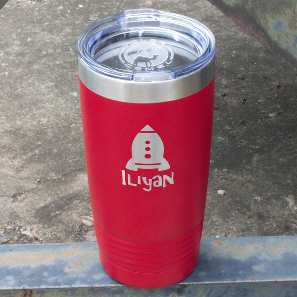Space Explorer Red Polar Camel Tumbler - 20oz - Angled