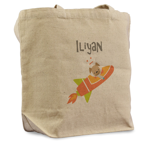Custom Space Explorer Reusable Cotton Grocery Bag (Personalized)