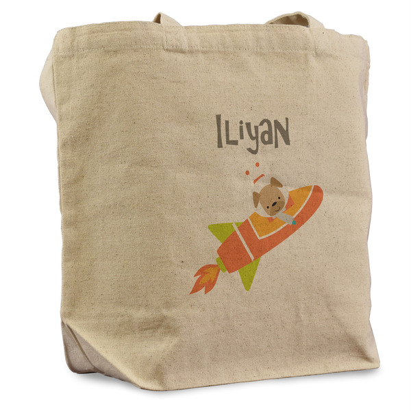 Custom Space Explorer Reusable Cotton Grocery Bag - Single (Personalized)
