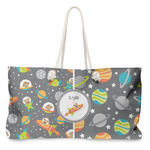 Space Explorer Large Tote Bag with Rope Handles (Personalized)