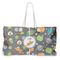 Space Explorer Large Rope Tote Bag - Front View
