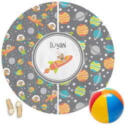 Space Explorer Round Beach Towel (Personalized)