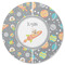 Space Explorer Round Rubber Backed Coaster (Personalized)