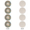 Space Explorer Round Linen Placemats - APPROVAL Set of 4 (single sided)
