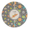 Space Explorer Round Linen Placemats - FRONT (Double Sided)