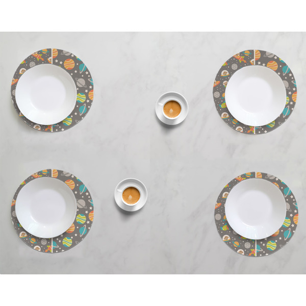 Space Explorer Round Linen Placemats - LIFESTYLE (set of 4)