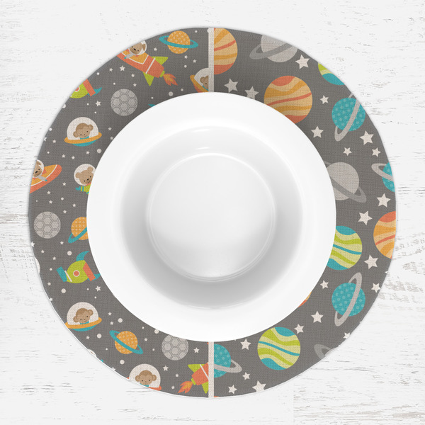 Space Explorer Round Linen Placemats - LIFESTYLE (single)