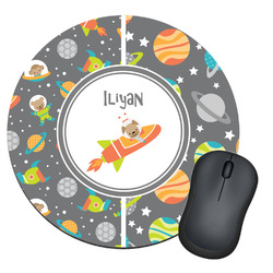 Space Explorer Round Mouse Pad (Personalized)
