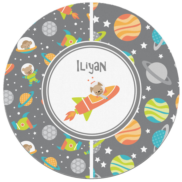 Space Explorer Round Mousepad - APPROVAL