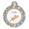 Space Explorer Round Pet ID Tag - Large - Front