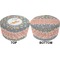 Space Explorer Round Pouf Ottoman (Top and Bottom)