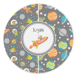 Space Explorer Round Stone Trivet (Personalized)