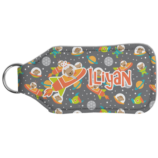 Space Explorer Sanitizer Holder Keychain - Large (Back)