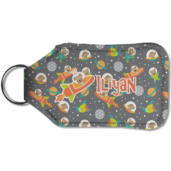 Space Explorer Sanitizer Holder Keychain - Small (Back)