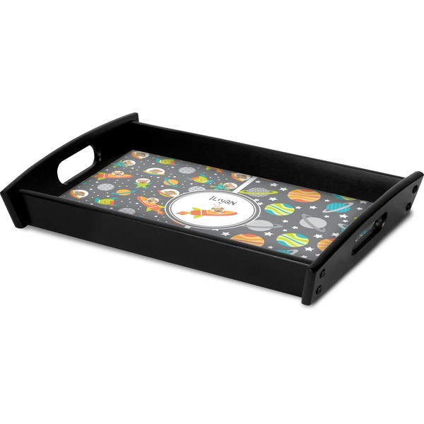 Space Explorer Serving Tray Black - Corner