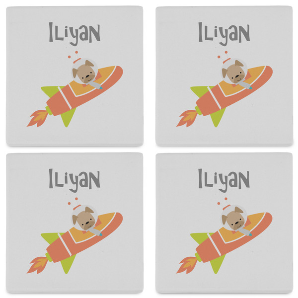 Space Explorer Set of 4 Sandstone Coasters - See All 4 View