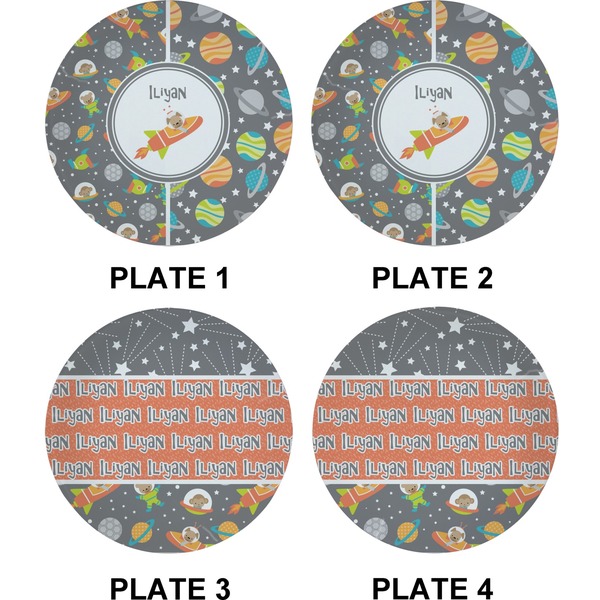 Space Explorer Set of Appetizer / Dessert Plates (Approval)