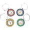 Space Explorer Wine Charms (Set of 4) (Personalized)