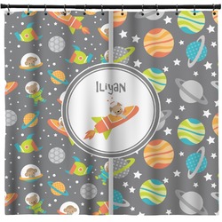 Space Explorer Shower Curtain - Custom Size (Personalized)