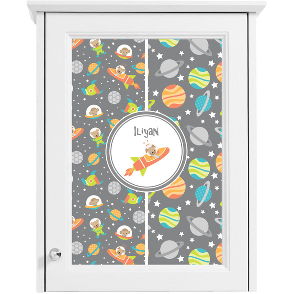 Space Explorer Single White Cabinet Decal