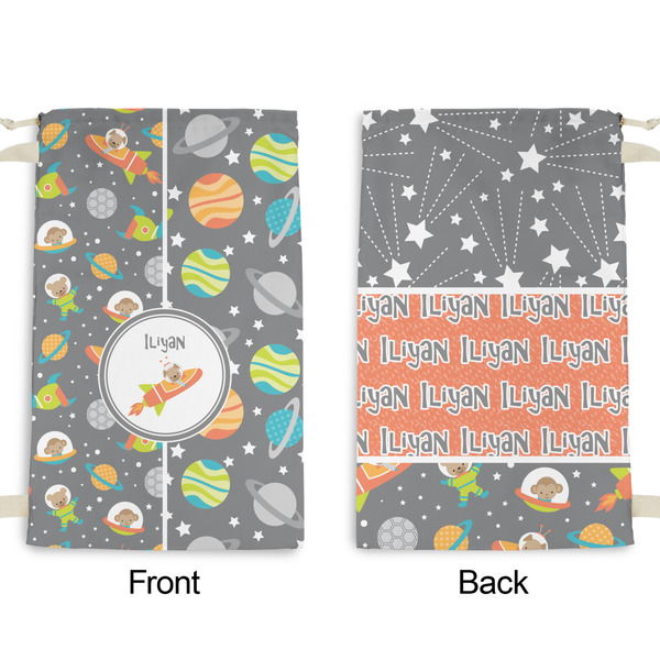 Space Explorer Small Laundry Bag - Front & Back View