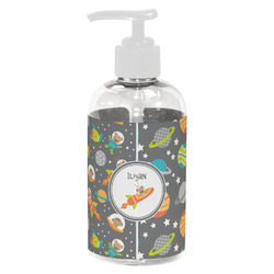 Space Explorer Plastic Soap / Lotion Dispenser (8 oz - Small - White) (Personalized)