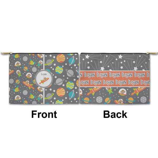 Space Explorer Small Zipper Pouch Approval (Front and Back)