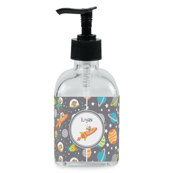 Custom Space Explorer Glass Soap & Lotion Bottle - Single Bottle (Personalized)
