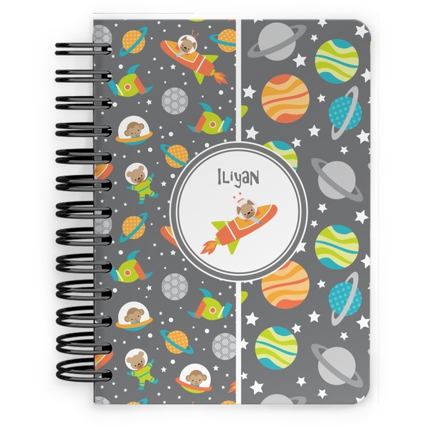 Custom Space Explorer Spiral Notebook - 5x7 w/ Name or Text