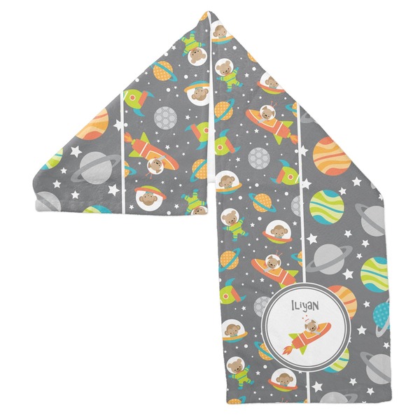 Space Explorer Sports Towel Folded - Both Sides Showing
