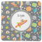 Space Explorer Square Rubber Backed Coaster (Personalized)