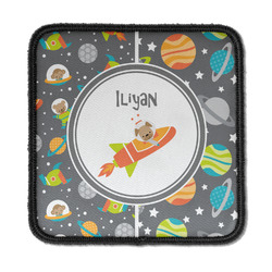 Space Explorer Iron On Square Patch w/ Name or Text
