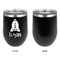 Space Explorer Stainless Wine Tumblers - Black - Single Sided - Approval