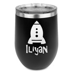 Space Explorer Stemless Wine Tumbler - 5 Color Choices - Stainless Steel  (Personalized)
