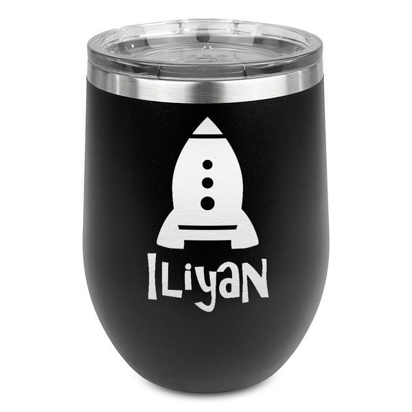 Custom Space Explorer Stemless Wine Tumbler - 5 Color Choices - Stainless Steel  (Personalized)