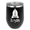 Space Explorer Stainless Wine Tumblers - Black - Single Sided - Front