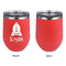 Space Explorer Stainless Wine Tumblers - Coral - Single Sided - Approval