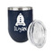 Space Explorer Stainless Wine Tumblers - Navy - Single Sided - Alt View