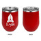 Space Explorer Stainless Wine Tumblers - Red - Single Sided - Approval