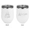 Space Explorer Stainless Wine Tumblers - White - Double Sided - Approval